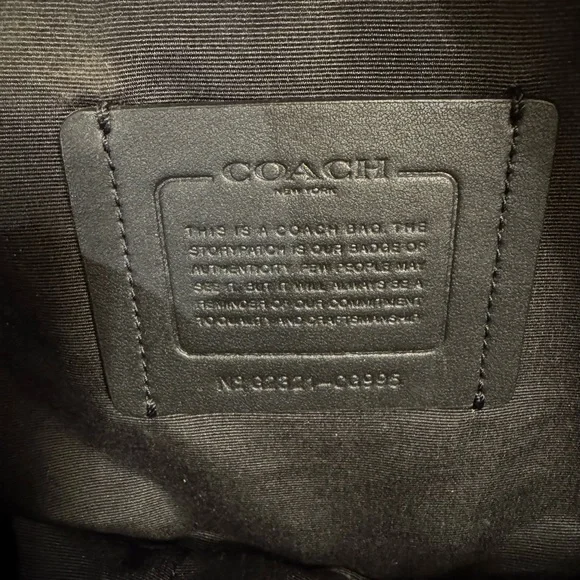 Coach Brown Leather Backpack with Gold Logo - Picture 4 of 4